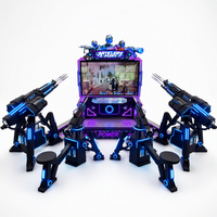 Machine de jeu d'arcade de tir Artillery Fury avec écran HD de 100 pouces, simulateur à monnayeur et à rédemption de tickets pour centre de divertissement