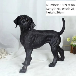 Estatua de Perro <span class=keywords><strong>Labrador</strong></span> Dorado Realista para Exteriores, Escultura Simulada para Amantes de las Mascotas, Colección de Artesanías de Resina, Figura de Perro de Regalo - Product Image 4