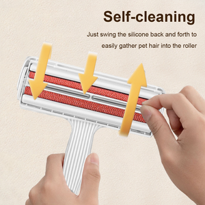 ルーミングヘアリムーバーローラー,ゴム製犬用ブラシ & 猫用リントローラー,環境にやさしい再利用可能 - Product Image 3