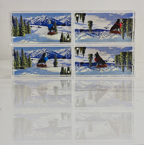 Articoli Souvenir da viaggio personalizzati fermacarte torre Eiffel della neve francese - Product Image 6