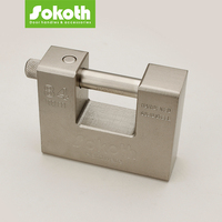 Cadenas de sécurité rectangulaire de haute qualité 74 mm, serrure à came en acier inoxydable, cylindre de serrure de porte, roulement à billes zingué