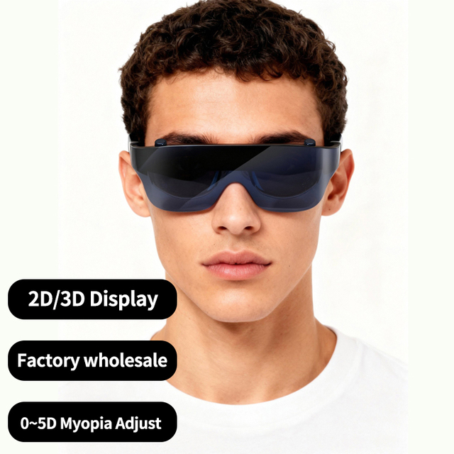 Augmented Reality Ar Glasses Vr Ar Smart Glasses Play 4K Movie Lightweight Portable Design for Gaming Travel Productivity