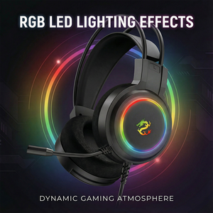 <span class=keywords><strong>Casque</strong></span> <span class=keywords><strong>de</strong></span> jeu PJT-DEP2449 avec écouteurs filaires supra-auriculaires, affichage numérique, indicateur <span class=keywords><strong>de</strong></span> batterie, réduction du <span class=keywords><strong>bruit</strong></span> pour les jeux sur PC - Product Image 3