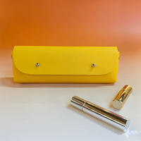 Sac de rangement pour pinceaux de maquillage personnalisé en PU, sac à crayons pour enfants, petit sac de voyage portable, pochette de rangement