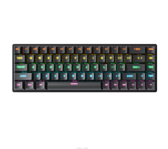 GK-690 RGB 60% USB Type-C Wired Mechanical Keyboard with RGB Backlit 68 Keys N-Key Rollover New Desktop Model