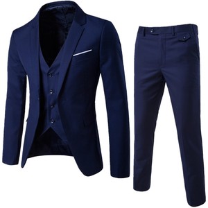 Vente chaude hommes trois pièces pantalons respirants costumes pour l'<span class=keywords><strong>été</strong></span> pour garçons <span class=keywords><strong>d</strong></span>'honneur et marié <span class=keywords><strong>mariage</strong></span> - Product Image 2