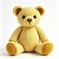 Jouets en peluche tricotés au crochet, animaux artisanaux en peluche, jouets en tissu tricoté en gros, animaux en peluche doux faits à la main sur mesure