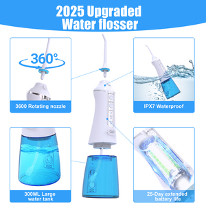 Idropulsore Dentale Portatile Senza Fili a Batteria con 5 Modalità, Impermeabile IPX8, Pulizia Elettrica a Getto - Product Image 3