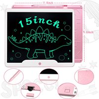 Bloc-notes électronique effaçable personnalisé pour enfants de 15 pouces, tablette à dessin LCD, bloc-notes numérique