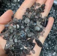 Toptan doğal kristal siyah çilek taş cips çakıl takla feng shui şifa halk el sanatları taş reiki DIY taş