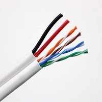 Câble réseau extérieur de haute qualité Cat6 305m UTP CCA Cat6 8+2C 4 paires 23AWG Câble en cuivre avec 2 câbles électriques d'alimentation