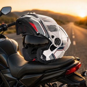 <span class=keywords><strong>Casque</strong></span> de moto modulaire rabattable homologué DOT, en ABS, double visière, intégral, pour <span class=keywords><strong>scooter</strong></span>, avec fixation rapide pour homme et femme - Product Image 2