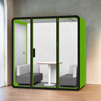 Cabine insonorisée pour bureau mobile, cabine téléphonique pour réunions, négociations, streaming en direct et enregistrement