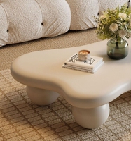 2025 Table basse en bois massif mobile moderne avec coin rond Design meubles de salon Table d'appoint ensemble pour un usage domestique
