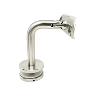 Support de main courante en acier inoxydable Condibe pour escalier avec verre, à tête réglable