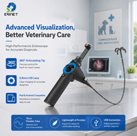 Équipement vétérinaire EURVET Endoscope vétérinaire portable 5,8 mm avec joystick à 360 degrés pour clinique vétérinaire pour petits animaux