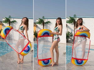 Hamac flottant gonflable pour piscine, nouveau design de fruits - Product Image 5