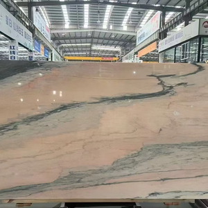 Lastre di marmo rosa affumicato pietra naturale venata di lusso per Villa Hotel progetto controsoffitto, pavimento, rivestimento di parete isola - Product Image 1