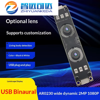 Cámara USB ZYKD de Alta Definición 2MP, Binocular, 1080p, Amplio Rango Dinámico, Detección de Vida Real, para Kioscos Publicitarios y Monitoreo de Video
