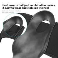 Orthèse de cheville respirante en tissu OK avec soutien de la voûte plantaire et protection de la voûte plantaire basse pour usage multisports adulte