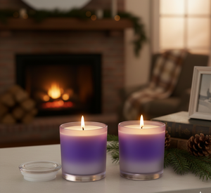Bulk Quiet Luxury Blue Soft Scented <b>Glass</b> <b>Jar</b> <b>Candles</b> Premium Soy Wax Eco-Friendly Non Toxic Steady Burn Modern Home Decor - Product Image 1