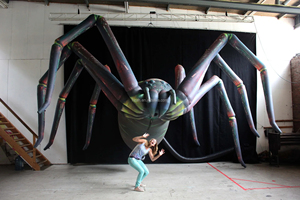 6 mét Halloween khổng lồ treo <span class=keywords><strong>Inflatable</strong></span> Spider mô hình bóng cho tường cửa sổ trang trí - Product Image 5