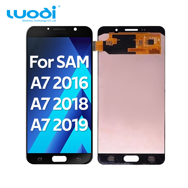For Samsung Galaxy A7 2016 A710 2017 2018 LCD Digitizer Assembly Wholesale Bulk Original Tested Factory Price Al Por Mayor