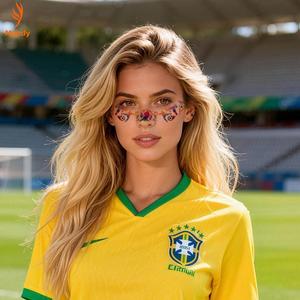 Autocollants de tatouage temporaire pour le visage, étanches et résistants à la transpiration, non toxiques, pour les fans de la Coupe de football 2026 - Product Image 4