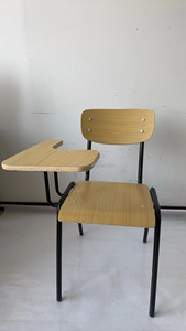 <span class=keywords><strong>Chaise</strong></span> <span class=keywords><strong>de</strong></span> conférence scolaire moderne OKBUY en contreplaqué <span class=keywords><strong>avec</strong></span> tablettes ou plateau porte-documents sous le siège, structure métallique robuste, durable pour les écoles et les bureaux - Product Image 2