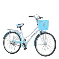Bicicleta Urbana BICYSTAR para Mujer de 26 Pulgadas con Canasta/Bicicleta Elegante para Dama en Venta/Bicicleta Clásica para Mujer