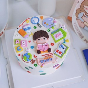 Back To School Cake Toppers Round Handmade Decorations For Graduation Season Study Theme - Product Image 1