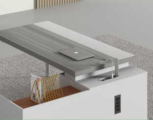 Scrivania Direzionale Moderna Convertibile in Legno con Funzione Estensibile per <span class=keywords><strong>Lavoro</strong></span> al Computer - Product Image 5