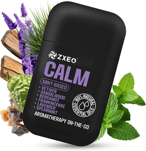 Inhalateur nasal relaxant - <span class=keywords><strong>Citron</strong></span>, menthe poivrée, lavande - Huiles essentielles naturelles pures pour soulager la congestion des sinus <span class=keywords><strong>et</strong></span> stimuler l'énergie - Product Image 1