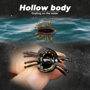 Señuelo de Pesca Artificial de Plástico Suave D1, 30 mm, 1.1 g, Cuerpo Hueco, <span class=keywords><strong>para</strong></span> <span class=keywords><strong>Pescar</strong></span> Lubina, Trucha y Perca - Product Image 4