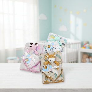 Cobertor Duplo de Lã de Cordeiro Curta com Cabeça de <span class=keywords><strong>Animal</strong></span> Coreano Personalizado, Toalha de Conforto de Pelúcia de <span class=keywords><strong>Animal</strong></span> Tricotada para Bebês - Product Image 2