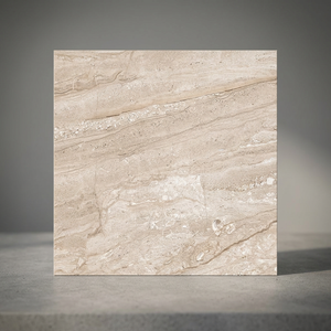 Azulejos de Porcelana Brillante Dyna Marfil de 600x600 mm, Aspecto de Mármol Beige, para Pisos Interiores de Lujo - Product Image 5