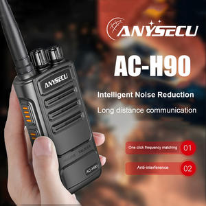 ANYSECU NUOVO AC-H90 Radio UHF 10W 400-470MHz 16 Canali Ricetrasmettitore 2800mAh con Un Clic 50 CTCSS Walkie Talkie - Product Image 3