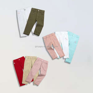 ชุดเครื่องแบบนักเรียนสีกากีสำหรับเด็กกางเกงสีทึบแบบลำลองสำหรับเด็กประถมและมัธยม - Product Image 4