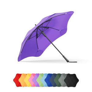 Paraguas Clásico de 48 Pulgadas, Resistente al Viento, con Toldo Resistente y Duradero para Protección Contra la Lluvia y los Rayos UV, para Uso Diario en Exteriores, Color Naranja Mango - Product Image 2