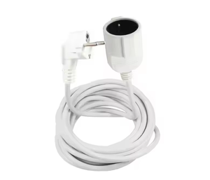 VDE Certified Schuko CEE 7/7 Male to Female EU <b>Power</b> Extension Cord 3 Pin 250V Rubber <b>Cable</b> for Home Appliances & <b>Computers</b> - Product Image 1