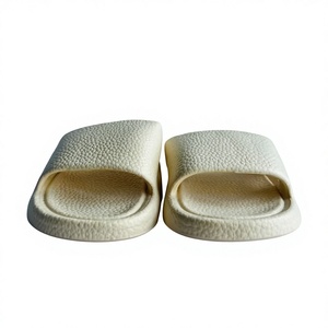 Sandalias de Mujer Ligeras con Suela de EVA de 15MM para Interiores, Color Beige Sólido, Punta Abierta, Todas las Temporadas, Parte Superior de PU - Product Image 6