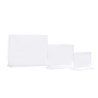 Support de Menu en acrylique Vertical personnalisé, porte-Menu de Table 5x7, bon marché avec Pmma, support de Page publicitaire, usine chinoise