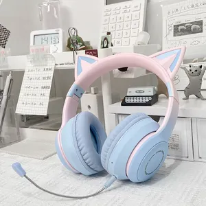 Surround Sound Cat Ear Bluetooth 5.1 Gaming-Kopfhörer mit RGB