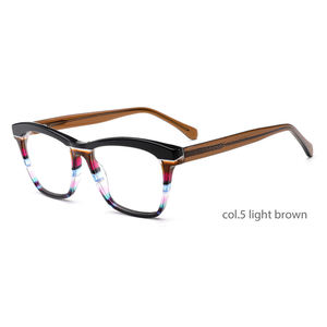 OBM Rétro Rayé Motif Acétate Cadre Unisexe Rectangle Acétate Cadre Lunettes Premium Luxe-Grade Acétate Cadre Logo Personnalisé - Product Image 3