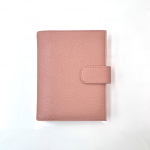 Organiseur <span class=keywords><strong>de</strong></span> planification A6 rose poudré <span class=keywords><strong>de</strong></span> luxe avec texture grainée effet litchi pour l'école et la maison - Product Image 6