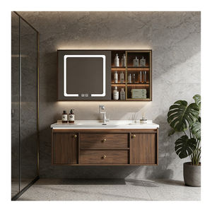 Vente Flash 	 Évier de salle de bain en bois multi-couches flottant avec <span class=keywords><strong>armoire</strong></span>, prix d'usine - Product Image 3