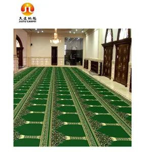Muslim Wall To Wall Prayer Carpet Roll Nylon Printed Islamic Mosque Wilton Hallway Carpet