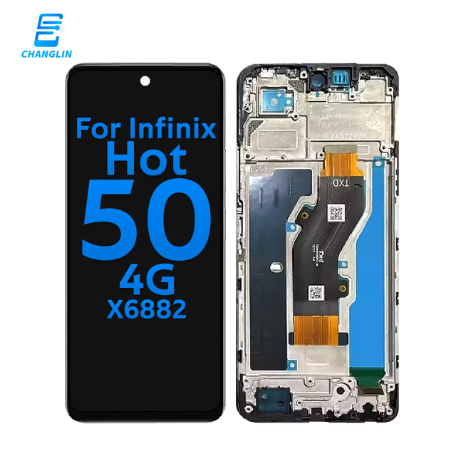 Mobile Phone LCDs for Infinix Hot 50 4G X6881 Lcd Touch Screen Display Replacement Digitizer Accessories Pantalla