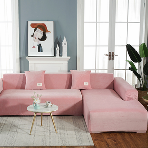 Set <span class=keywords><strong>Copridivano</strong></span> <span class=keywords><strong>Angolare</strong></span> in Velluto Tinta Unita Misura Standard, Fodera <span class=keywords><strong>per</strong></span> <span class=keywords><strong>Divano</strong></span> a L Sezionale in Spandex Altamente Elastico - Product Image 3