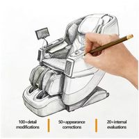 Zhipin Luxus 3D Dual-Core SL-Track Tragbarer Klappbarer Ganzkörper-Airbag-Wärme-Zero-Gravity-Shiatsu-Massagesessel für den Heimgebrauch